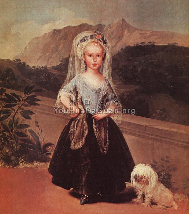 Portait of Maria Teresa de Borbony Vallabriga - 弗朗西斯科·德·戈雅